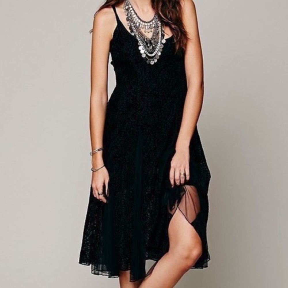 Free People Velvet Burnout Slip Dress